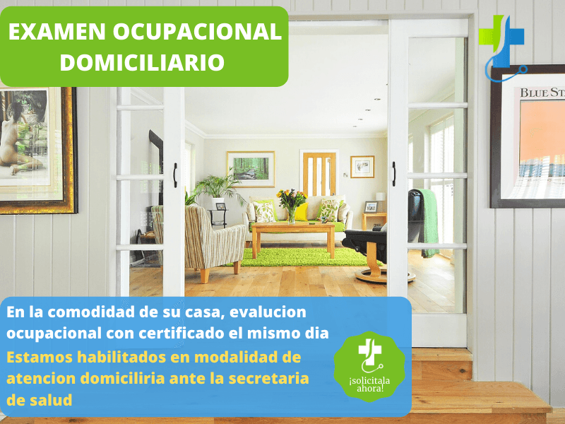 Examen Ocupacional en su casa